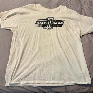 Harley-Davidson White Ride Hard T-Shirt